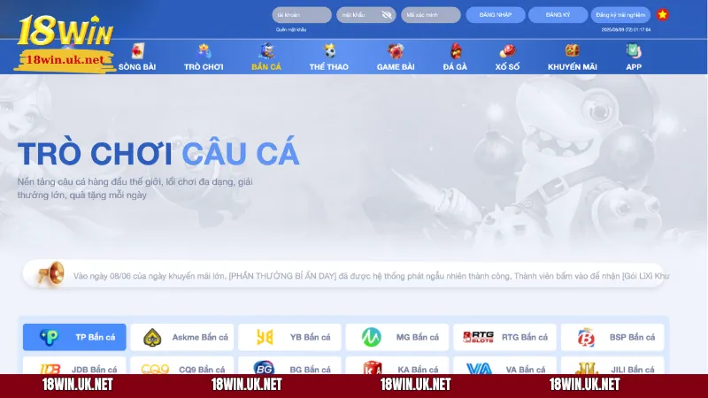 Giới thiệu đôi nét về trò bắn cá 18WIN