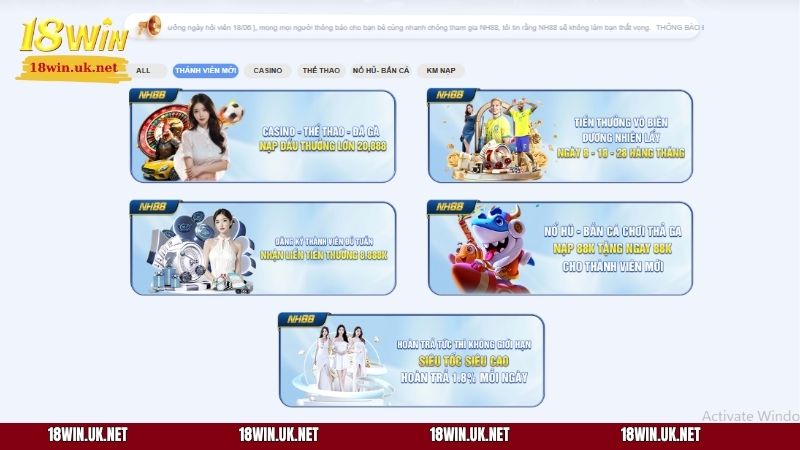 Ưu đãi hấp dẫn dành cho tài khoản mới đăng ký 